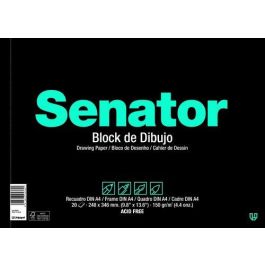 Bloc De Dibujo Senator Con Espiral Liso Con Recuadro Fº Prolongado 150G 20H (Set de 16) Precio: 85.69000024. SKU: B18C4X3F4M
