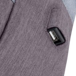 Rivacase 7562 Mochila Prater para Portátil 15.6" Gris/Moca con Puerto USB y Resistente al Agua