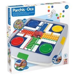 Chicos Juego de Mesa Parchis y Oca Automático 4 Jugadores, Medidas 27x27x4 cm, para Edades de 3 a 7 años