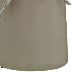 Botella Beige Plateado Aluminio Cristal 17 x 16 x 44 cm Decorativa