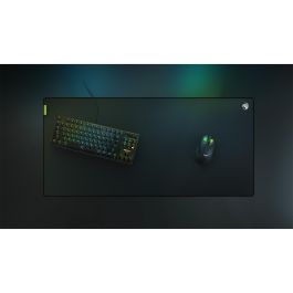 Roccat Sense CTRL Alfombrilla Gaming para Ratón 450x450x3 mm, Superficie de Tela Antideslizante y Resistente al Agua, Color Negro