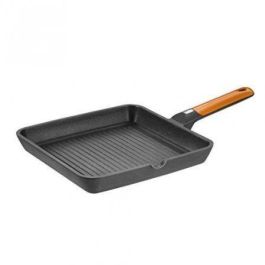 ASADOR GRILL EFFICIENT ORANGE RAYAS BRA A281428 - 28X28CM - ESPESOR 6MM - ALUMINIO FUNDIDO - TEFLÓN ANTIADHERENTE PLATINUM PLUS - MANGO ERGONÓMICO