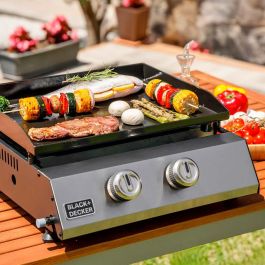 Plancha de gas bxop4900e con 2 quemadores