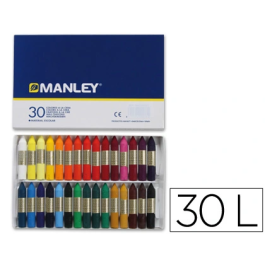 Manley Estuche de 30 Ceras Blandas 60 mm Colores Surtidos Precio: 6.50000021. SKU: B1737H2TGW