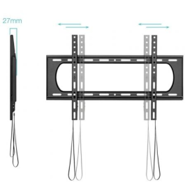 TOOQ SOPORTE FIJO PARED PANTALLAS 37"-80", NEGRO