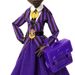MONSTER HIGH Muñeca Bianca Barclay Jdr71 Wednesday Uniforme Academia Nevermore Monster High