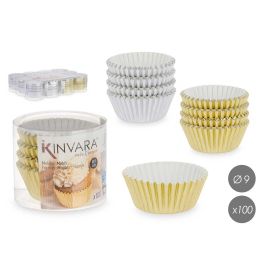 Set 100 Moldes Papel Metalizados Repost 9Cm Surtidos Kinvara (48 Unidades)