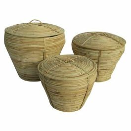 Cesta Tropical DKD Home Decor Natural 35 x 34 x 35 cm Set de 3 Precio: 111.68999985. SKU: S3039208