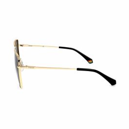 Polaroid 6164/G/S - Gafas de sol para mujer, forma cuadrada, acero inoxidable, 145 mm