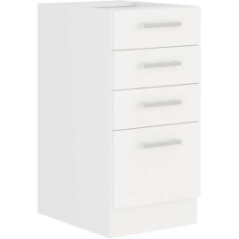 Atlas Mueble bajo ATLAS40D4S con 4 cajones - Decoración blanca - L40cm Precio: 118.58999944. SKU: B1GWA2SBNP