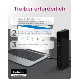ICY BOX IB-DK2251AC Docking Station USB-C/USB 3.0 11 en 1 Conectividad Alámbrica Gigabit Ethernet Negro