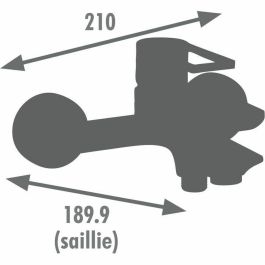 Edouard Rousseau EDO3047404062637 Mezclador de Baño-Ducha STYL Cromo