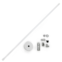 Barra de Suspensión Extensible para Carril Focos LED 75-150Cm Blanco Precio: 5.50000055. SKU: B1GL46SEYS