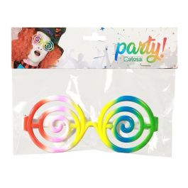 Gafas Espirales Multicolor Unisex Adulto para Disfraces