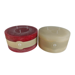 DKD Home Decor Vela Navideña Tradicional Crema Rojo Cera Set de 6 Unidades 15x15x7.5 cm Precio: 86.68999988. SKU: B1BDSZ3ZTR