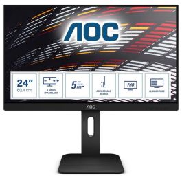 AOC 24P1 Monitor IPS de 23.8" Full HD (1920x1080) Sin Bordes VGA DVI HDMI DP Altavoces Soporte Ergonómico