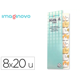 Imaginovo Bloc notas adhesivas marcapaginas perrito 160 notas 8x15x48 mm diseño fantasía Precio: 1.3673. SKU: B1J4NTSX6M