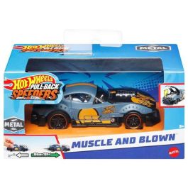 Hot Wheels Coche Retrofricción Metálico a Escala 1:43 con Función Interactiva Mod. Sdos. Modelos Surtidos