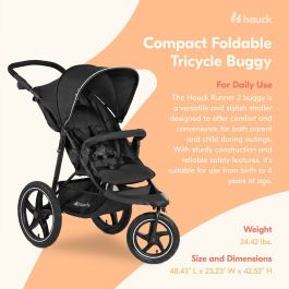 Carro de Paseo para Bebé Hauck Negro