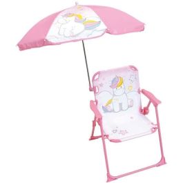 Fun House Silla plegable unicornio para niños con sombrilla para camping, jardín y playa H.53xL.39xD.39cm Sombrilla Ø65cm Precio: 35.50000003. SKU: B142Y763QD