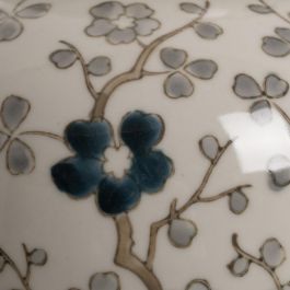 Tibor Blanco-Gris Porcelana Decoración 17 X 17 X 19 cm