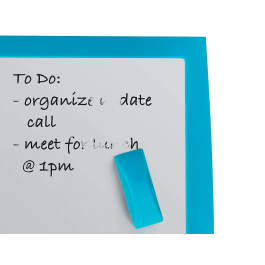 Pizarra Blanca Magnetica Nobo 430X585 Mm + Rotulador + Imanes + Borrador Marco Fucsia