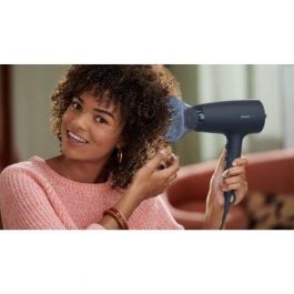 Philips BHD360 Secador de Pelo 2100W Iónico ThermoProtect Serie 3000 con Boquilla, Difusor, 6 Ajustes de Calor/Velocidad y Aire Frío Azul