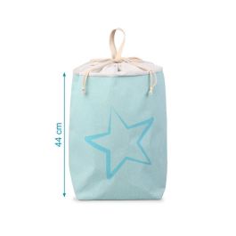 KioKids Saco Organizador Juguetes Bebé +0 Meses Azul - Gran Capacidad Colgable para Habitación Infantil, Colección Soft Nordic