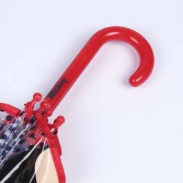 Cerdá Paraguas manual Burbuja transparente infantil Mickey Mouse Rojo. Material 100% POE para niños de 3 a 12 años