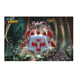 PHATMOJO Set Kitsune Chromatic Blox Fruits: 2 minifiguras 4cm, poster 28x43cm, peluche 10cm