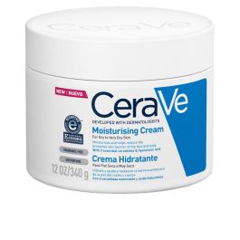 Cerave Crema Hidratante Rostro y Cuerpo con Ácido Hialurónico y Ceramidas Esenciales, 340 gr