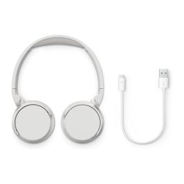 Philips TAH3209WT Auriculares Inalámbricos Bluetooth Blancos con Micrófono y 25 Horas de Reproducción