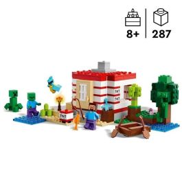 LEGO 21275 Minecraft Jungle TNT House - Set de Construcción de Ladrillos para Aventuras Creativas, para Niñas de 8 Años