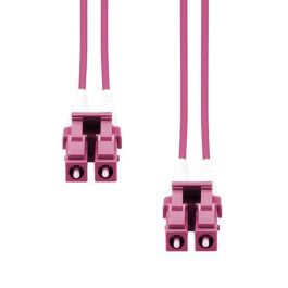 Garbot Cable de Fibra Óptica OM4 LC/LC-PC 50/125µ de 1 Metro para Conexiones Profesionales