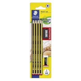 Staedtler Lápiz Noris 120-2 HB con Goma Noris 526 N40 y Afilalápices de Plástico, Set de Escritura y Dibujo Ecológico Precio: 6.59000001. SKU: B1GD3HLY8Y