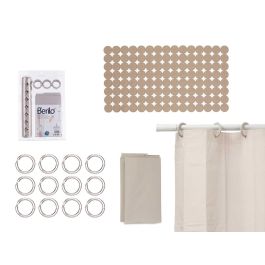 Set Baño Cortina Peva Y Alfombra Ducha Beige Berilo 28X43CM (12 Unidades) Precio: 104.49999956. SKU: B15PXAF3KK