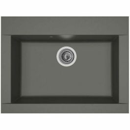 STRADOUR Fregadero de cocina empotrado 1 contenedor sin escurridor Hexo - Resina - 66 x 50 cm - Gris hormigón Precio: 140.49999942. SKU: B1C96BJWQY