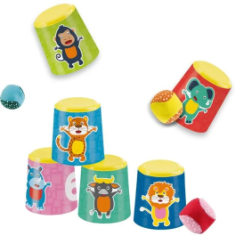 Ses Creative Bolas de Petanca Chamboule-Tout y Soft con Bolsa de Almacenamiento, Juego de Pelotas Blandas para Interior y Exterior