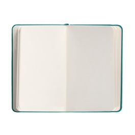 Cuaderno Con Gomilla Antartik Notes Tapa Dura A6 Hojas Lisas Verde Aguamarina 100 Hojas 80 gr Fsc