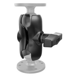 RAM Mounts RAM-201U-B - Brazo de Doble Socket Corto para Bases de Bola de 1.5" - Ajuste Infinito para Ángulos de Visión Perfectos