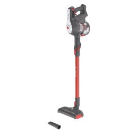 Hoover HF122AH Aspiradora escoba 22V, 40 min autonomía, 0.9L, Rojo/Gris HOO8059019020341