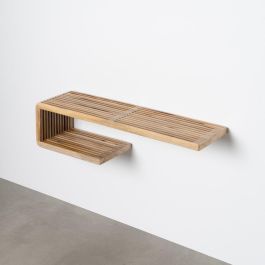 Estante Natural Madera de Teca Salón 80 X 21 X 20 cm Precio: 71.511. SKU: B1245T7555