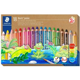 STAEDTLER 140 Lápices de Colores Noris Junior, 18 Piezas, para Niños 2+ Años, con Sacapuntas y Cepillo Precio: 51.98999982. SKU: B1FJTLVK4M
