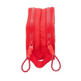 Bolso Escolar Portatodo Safta Doble Atletico De Madrid 80x210x60 mm Bolso Escolar Portatodo Safta Doble Atletico De Madrid 80x210x60 mm