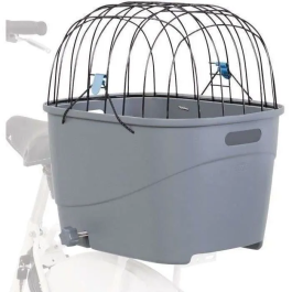 TRIXIE Portaequipajes de plástico y metal 36 x 47 x 46 cm Gris para Perro