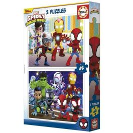 Puzzle 2x48 piezas spidey y sus increíbles amigos Puzzle 2x48 piezas spidey y sus increíbles amigos