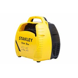 Stanley AIR KIT Compresor de aire 1.5 HP sin tanque coaxial sin aceite ultracompacto portátil con kit de inflado, pistola y manguera