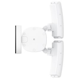 EUFY Floodlight E340 Cámara de Seguridad Exterior con Cable, Giro 360°, Doble Cámara, 2000 Lúmenes, Visión Nocturna, Activada por Movimiento, Wi-Fi