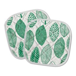 Inofix Agarradores de cocina acolchados modelo Hojas, 100% algodón, 20x20cm, set de 2 unidades Precio: 5.50000055. SKU: S7909704