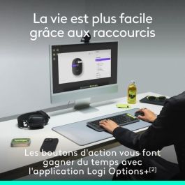 Logitech Ratón Inalámbrico Pop Mouse Lila - Alta Precisión, Personalizable, Multidispositivo